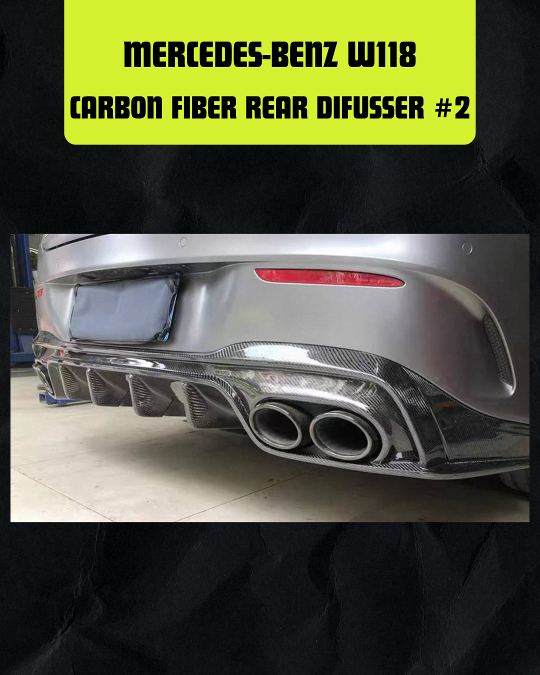 CARBON FIBER REAR DIFUSSER #2