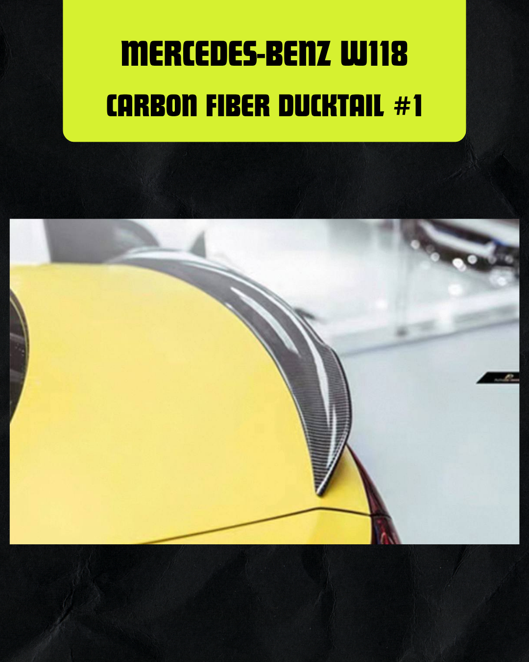 CARBON FIBER DUCKTAIL #1