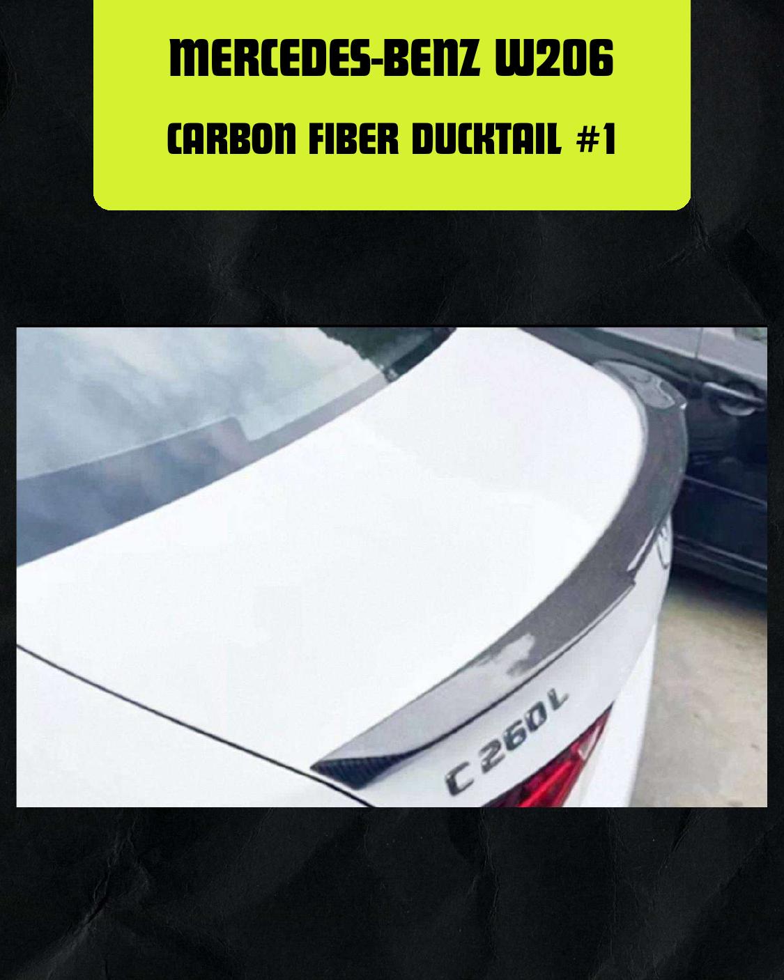 MERCEDES-BENZ W206 CARBON FIBER DUCKTAIL #1