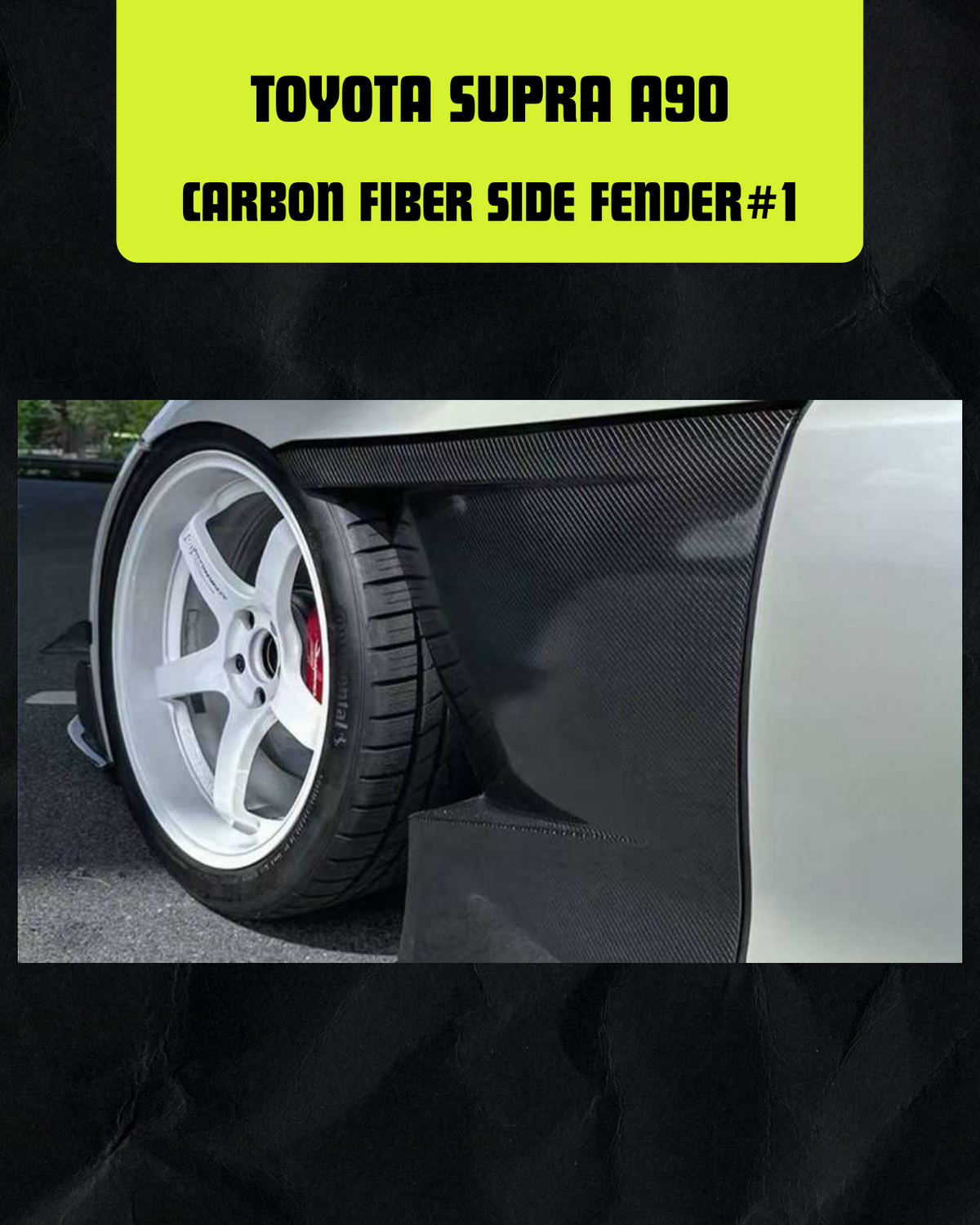 TOYOTA SUPRA A90 CARBON FIBER SIDE FENDER #1