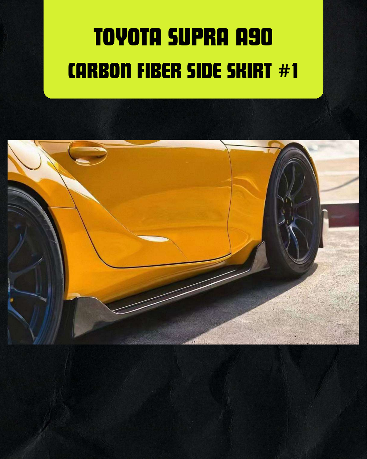 Toyota Supra A90 Carbon Fiber Side Skirt #1