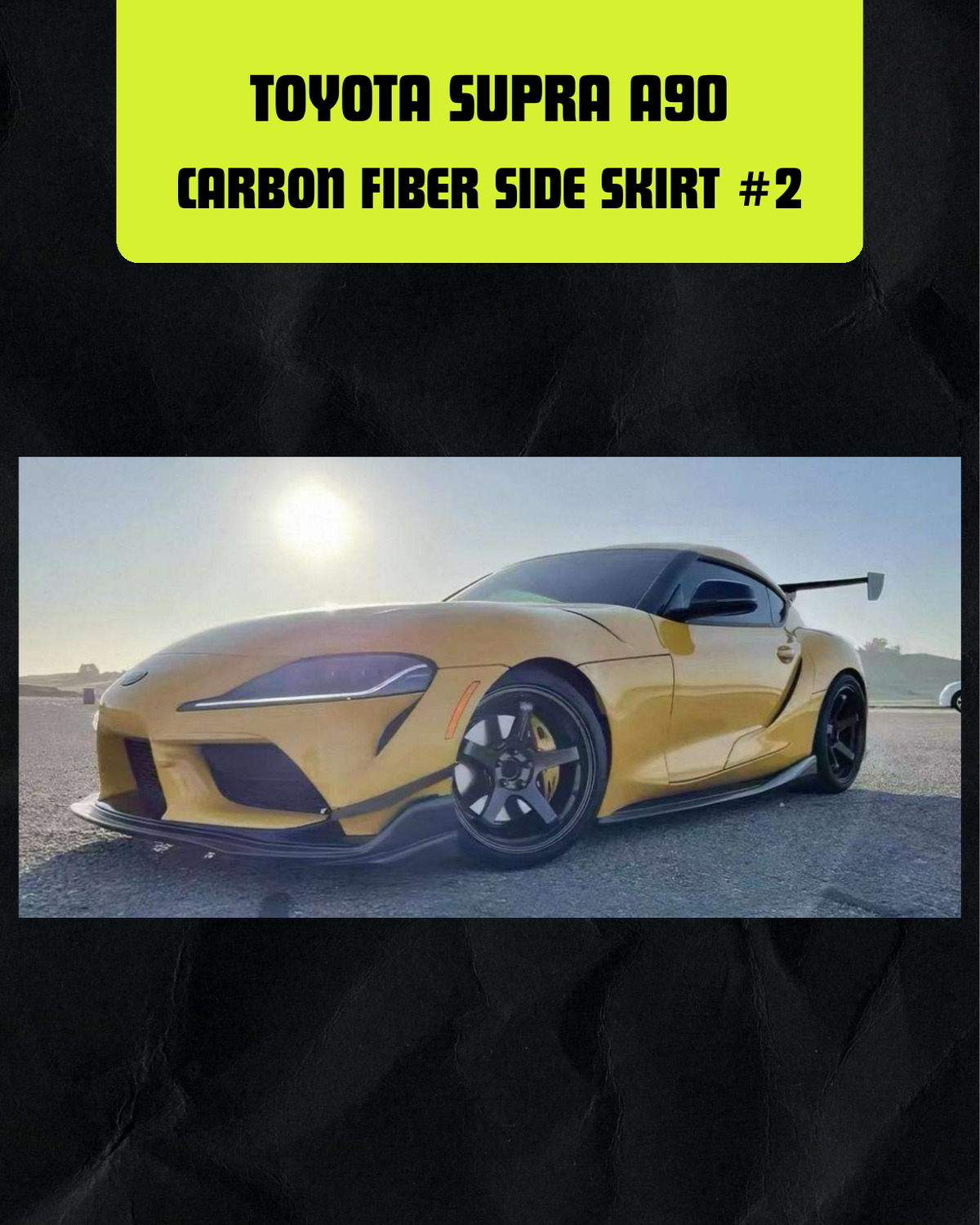 Toyota Supra A90 Carbon Fiber Side Skirt #2