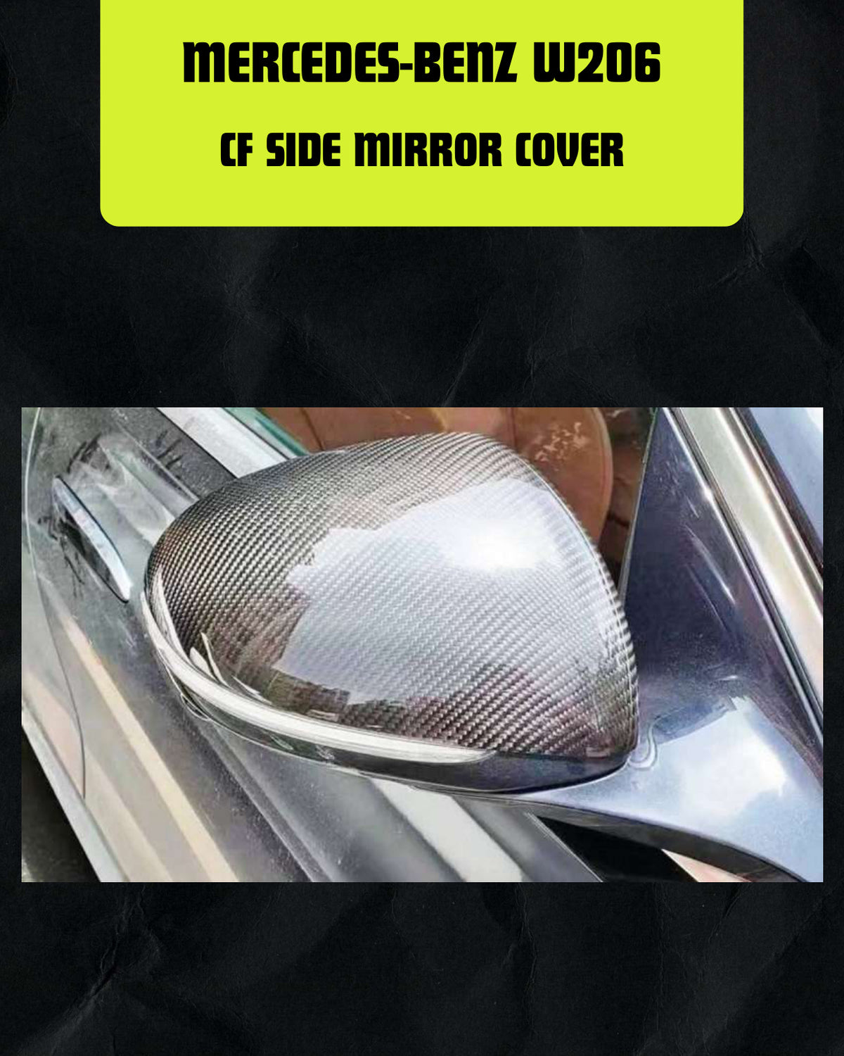 W206 CF SIDE MIRROR COVER