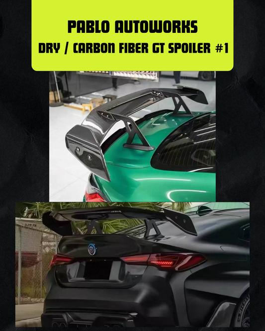 DRY CARBON / CARBON FIBER GT SPOILER #1