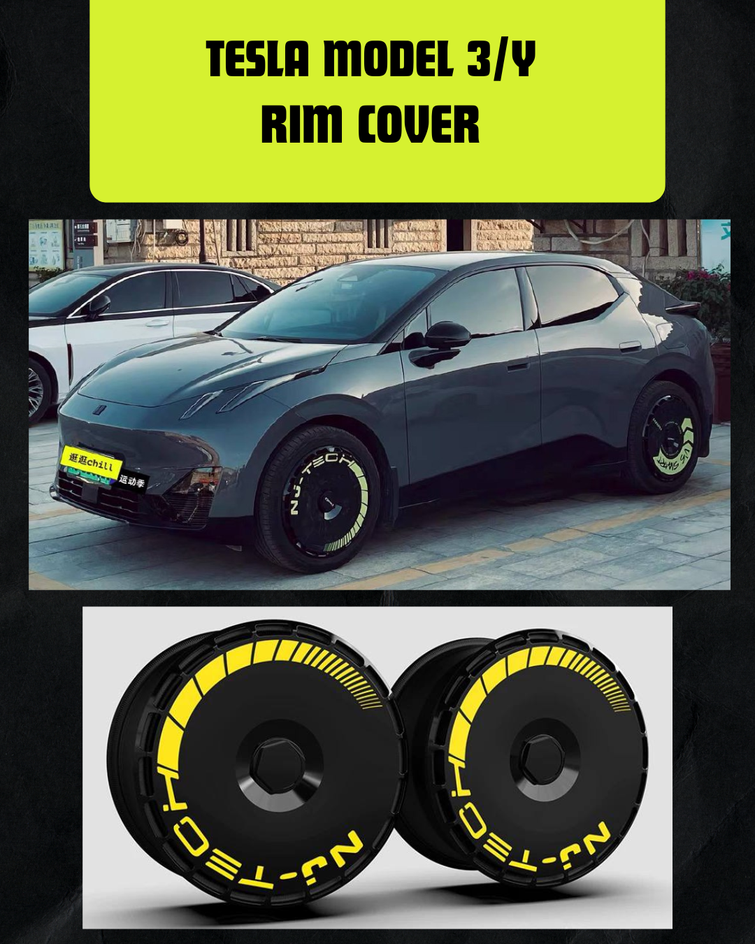 TESLA MODEL 3/Y RIM COVER (18 INCH, 19 INCH 20 INCH)