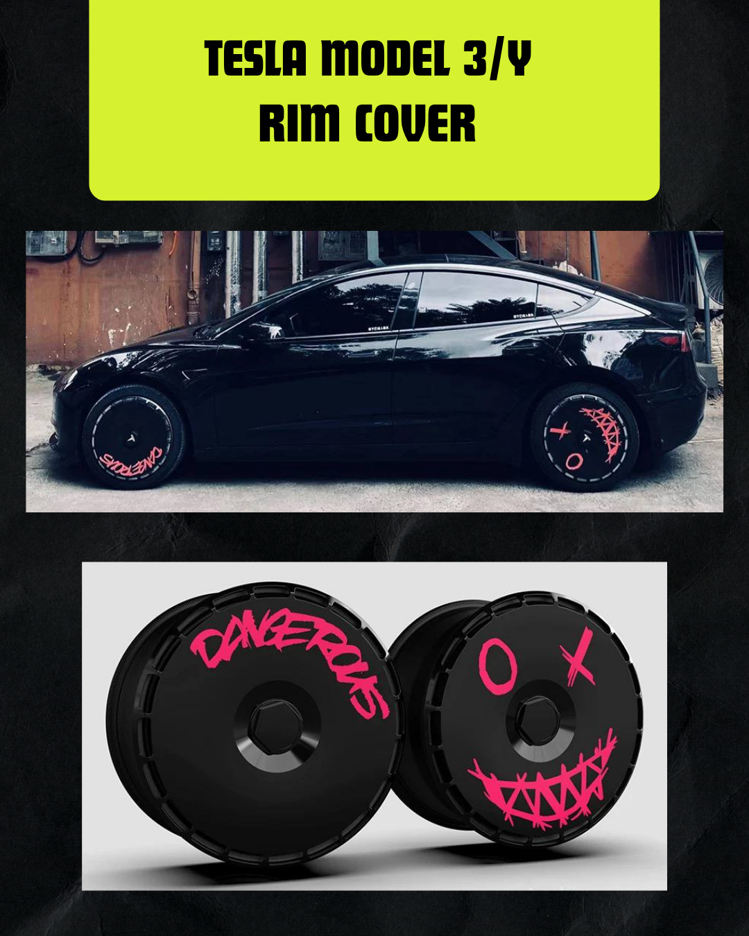 TESLA MODEL 3/Y RIM COVER (18 INCH, 19 INCH 20 INCH)