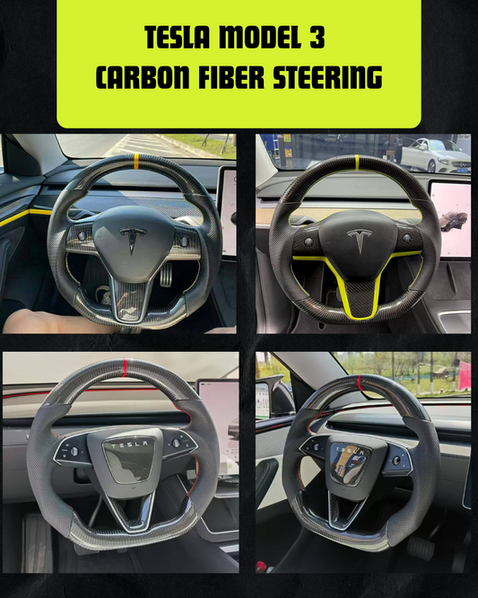 TESLA MODEL 3 CARBON FIBER STEERING