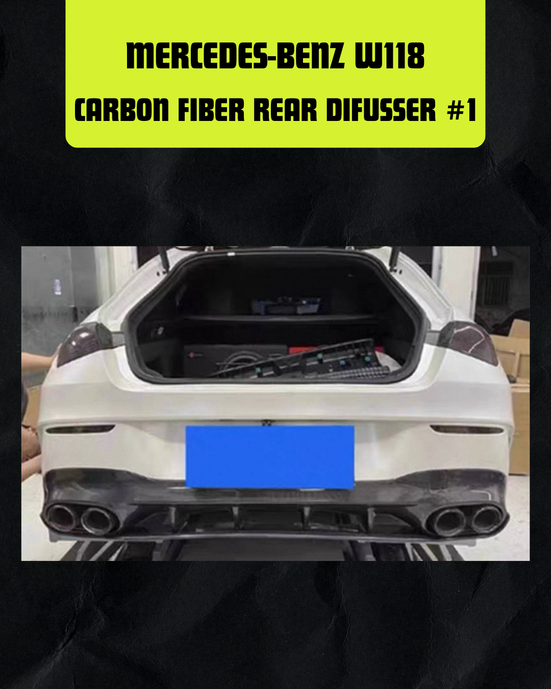CARBON FIBER REAR DIFUSSER #1