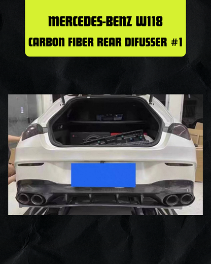 CARBON FIBER REAR DIFUSSER #1