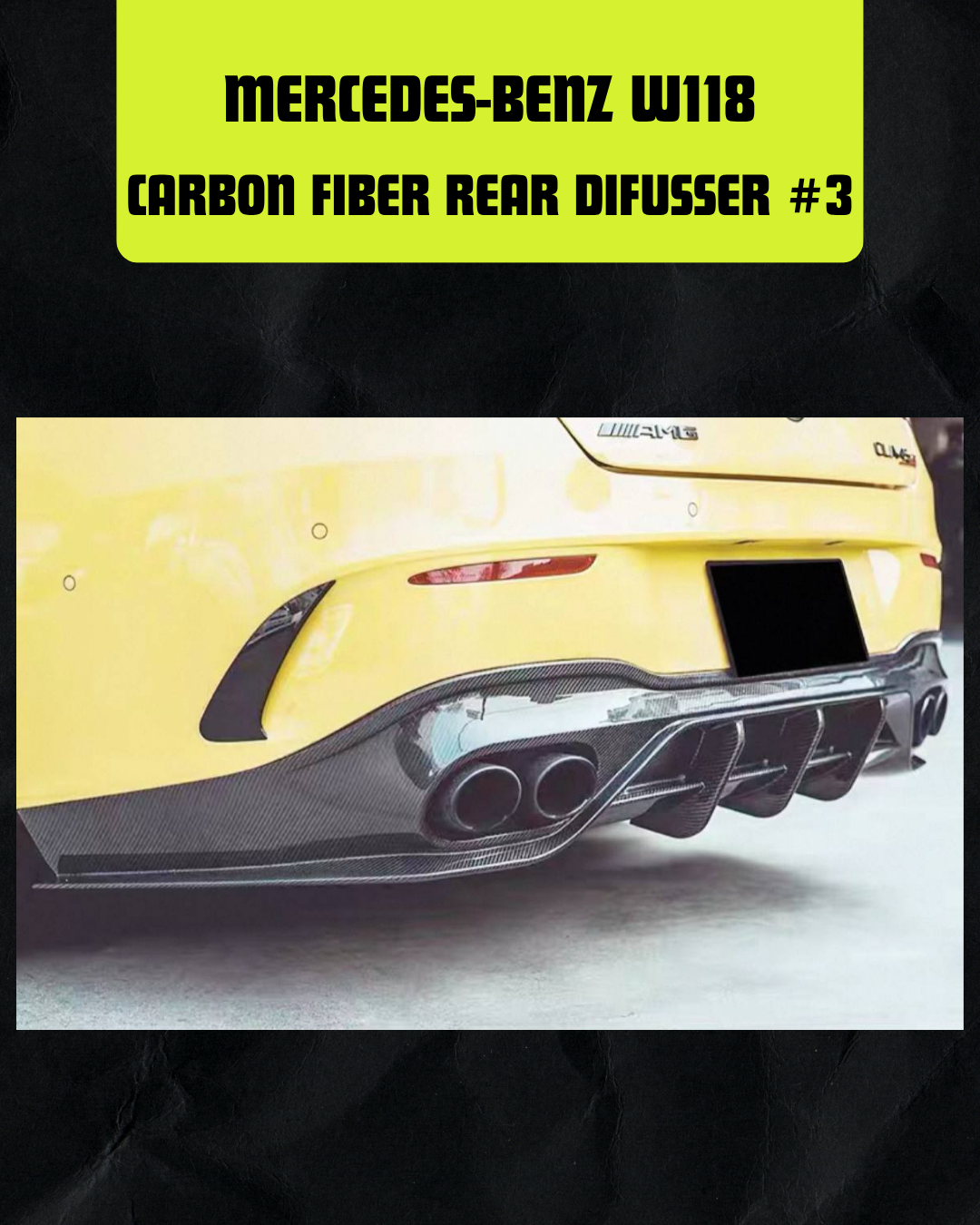 CARBON FIBER REAR DIFUSSER #3