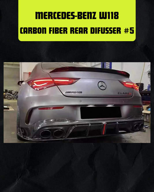 CARBON FIBER REAR DIFUSSER #5
