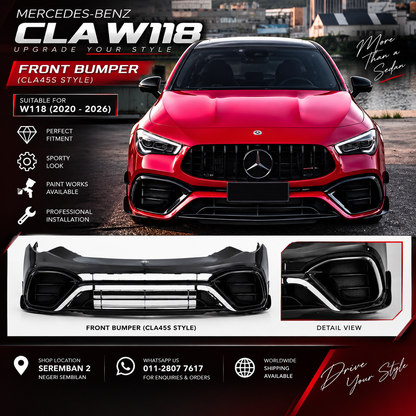 MERCEDES-BENZ W118 CLA45S FRONT BUMPER KIT