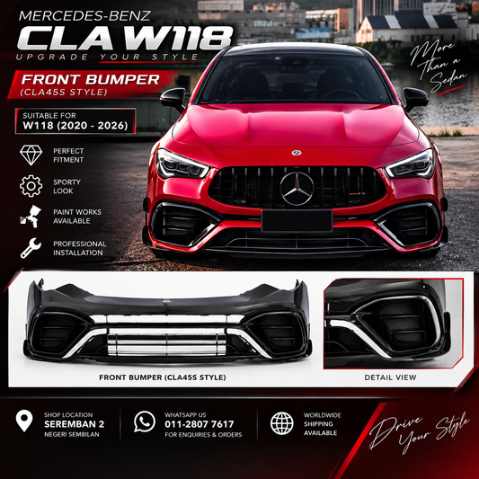 MERCEDES-BENZ W118 CLA45S FRONT BUMPER KIT