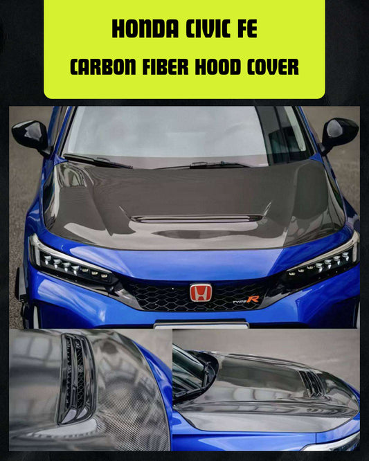 HONDA CIVIC FE CARBON FIBER HOOD COVER