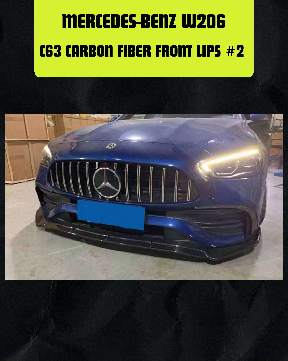 MERCEDES-BENZ W206 C63 CARBON FIBER FRONT LIPS #2