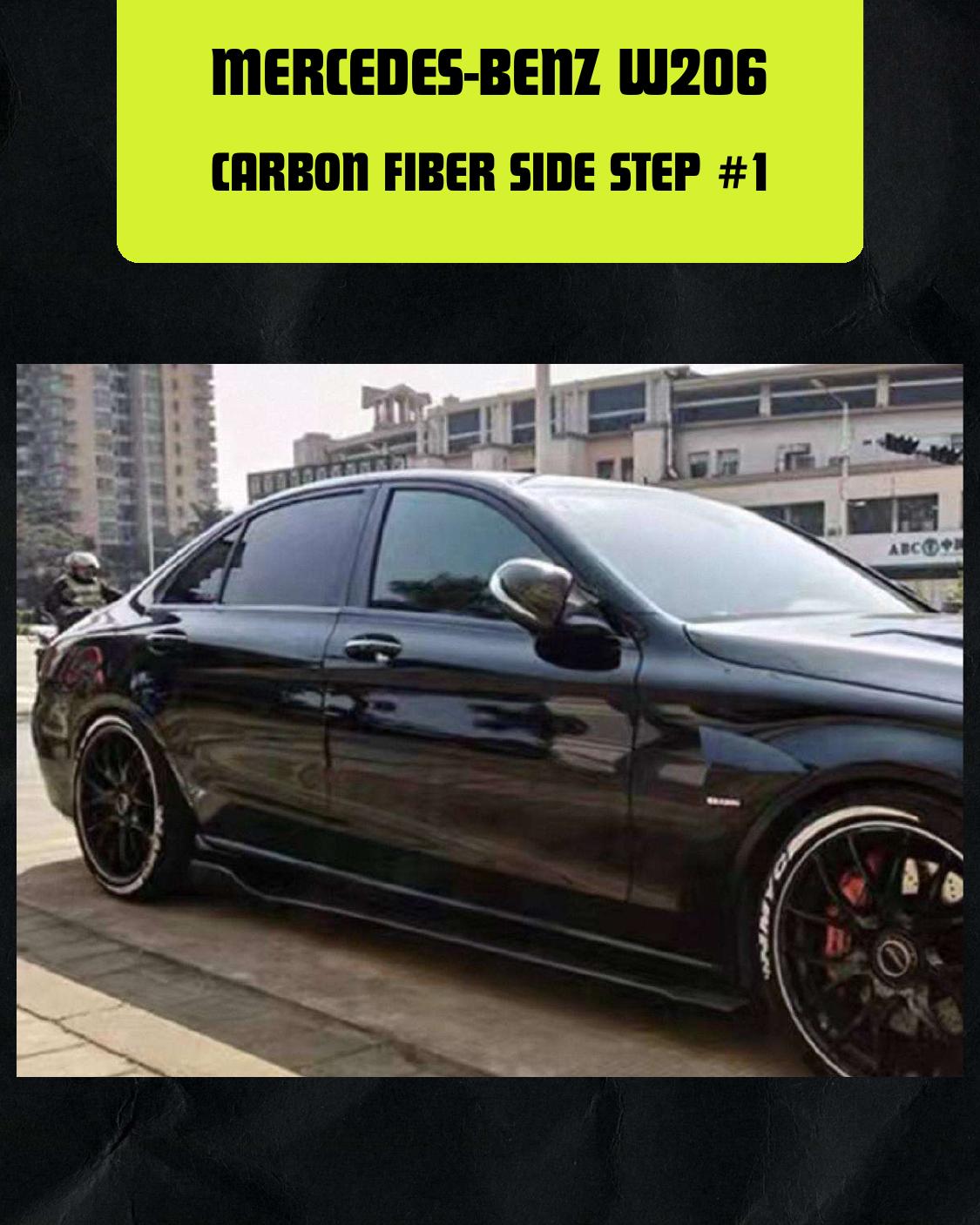MERCEDES-BENZ W206 CARBON FIBER SIDE STEP #1
