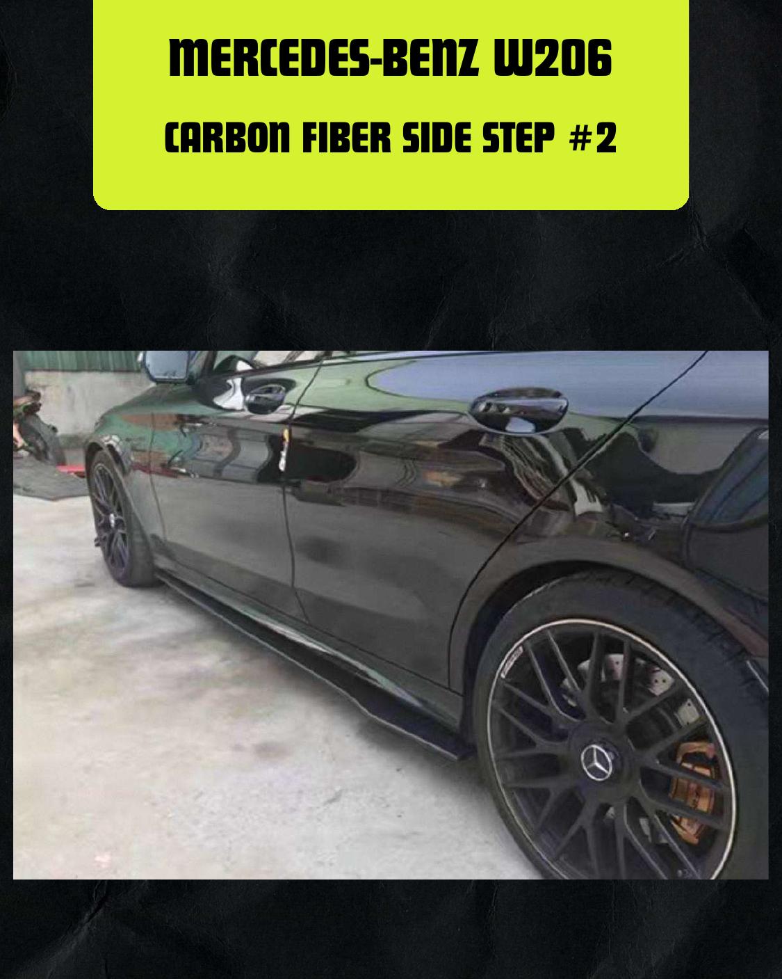 MERCEDES-BENZ W206 CARBON FIBER SIDE STEP #2