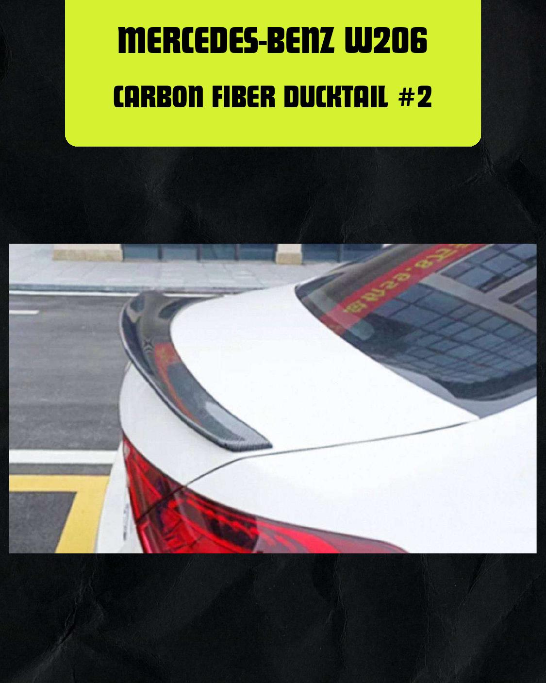 MERCEDES-BENZ W206 CARBON FIBER DUCKTAIL #2