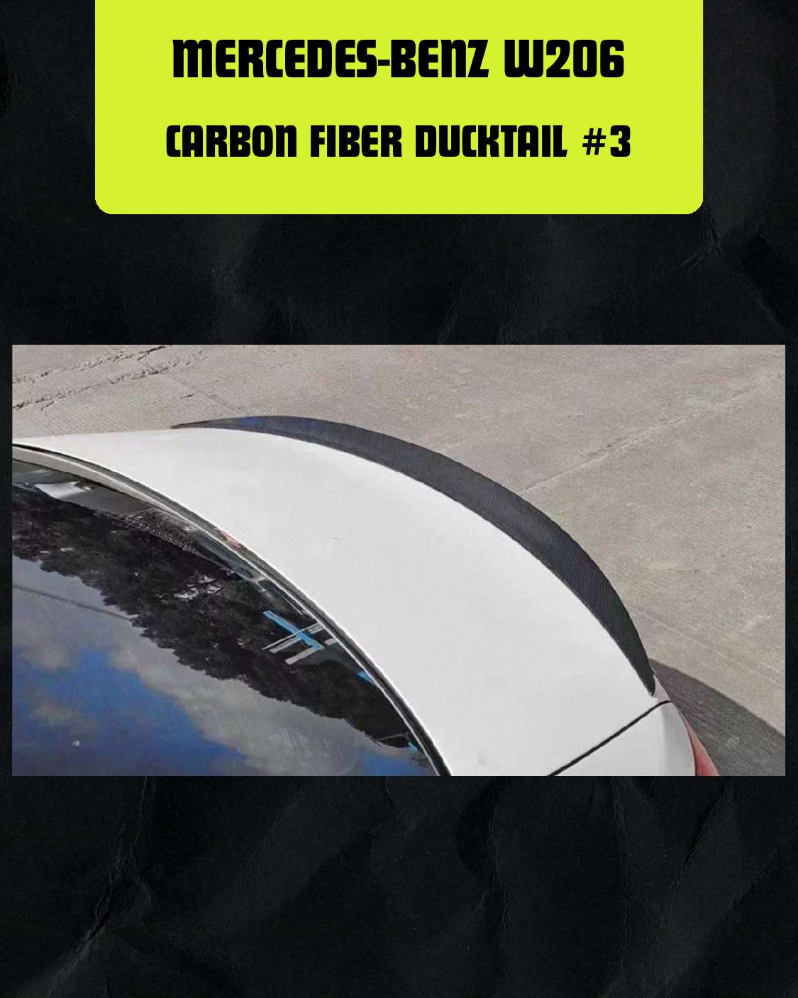 MERCEDES-BENZ W206 CARBON FIBER DUCKTAIL #3