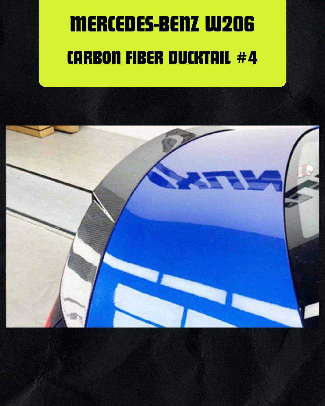 MERCEDES-BENZ W206 CARBON FIBER DUCKTAIL #4