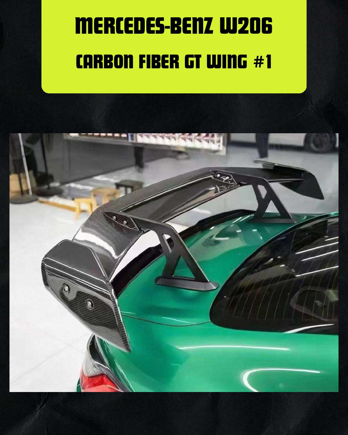 MERCEDES-BENZ W206 CARBON FIBER GT WING #1