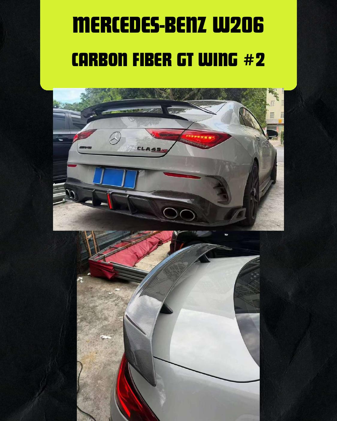 MERCEDES-BENZ W206 CARBON FIBER GT WING #2