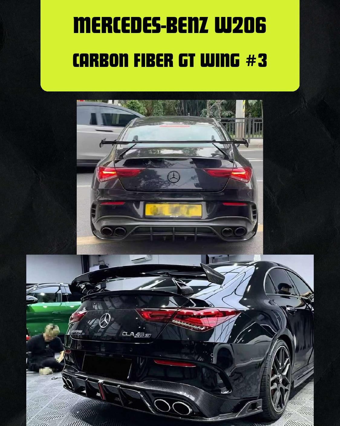 MERCEDES-BENZ W206 CARBON FIBER GT WING #3