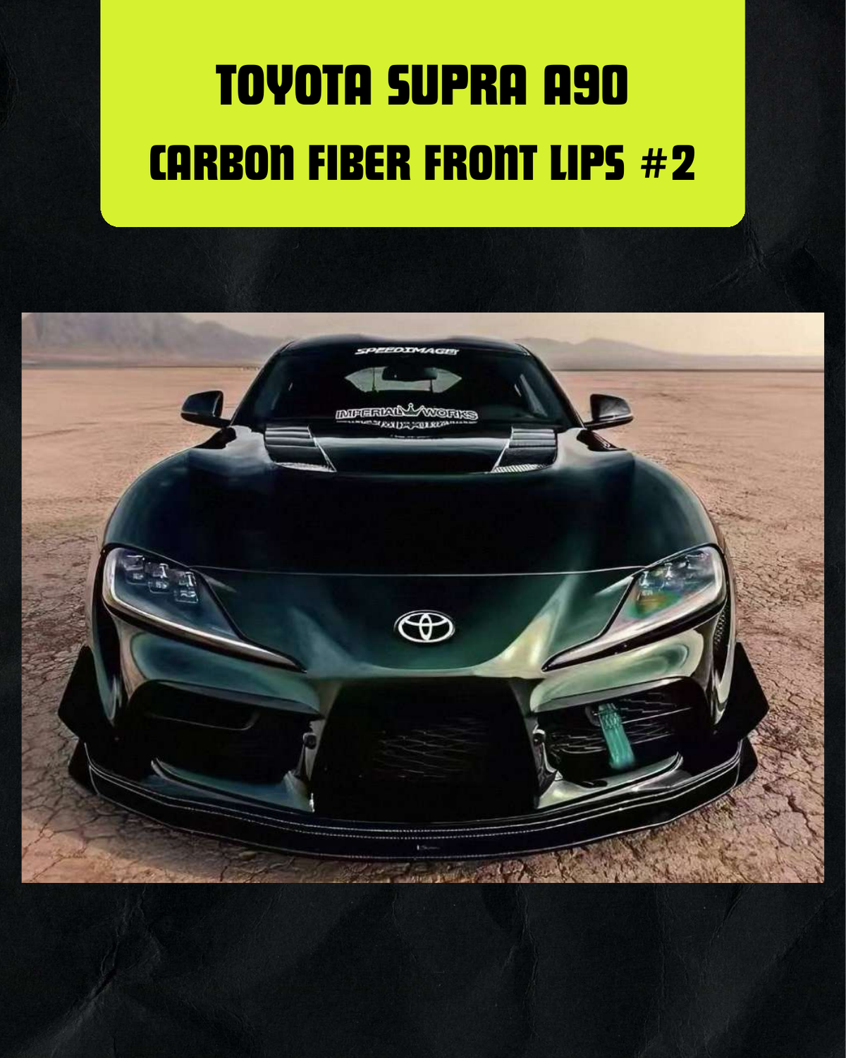 Toyota Supra A90 Carbon Fiber Front Lip #2
