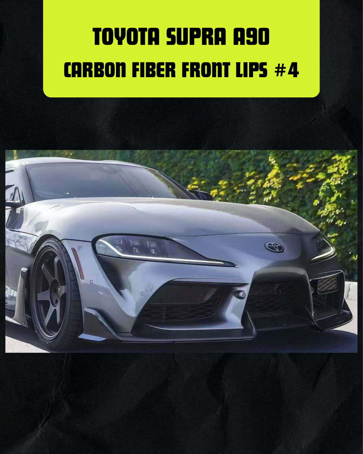 Toyota Supra A90 Carbon Fiber Front Lip #4