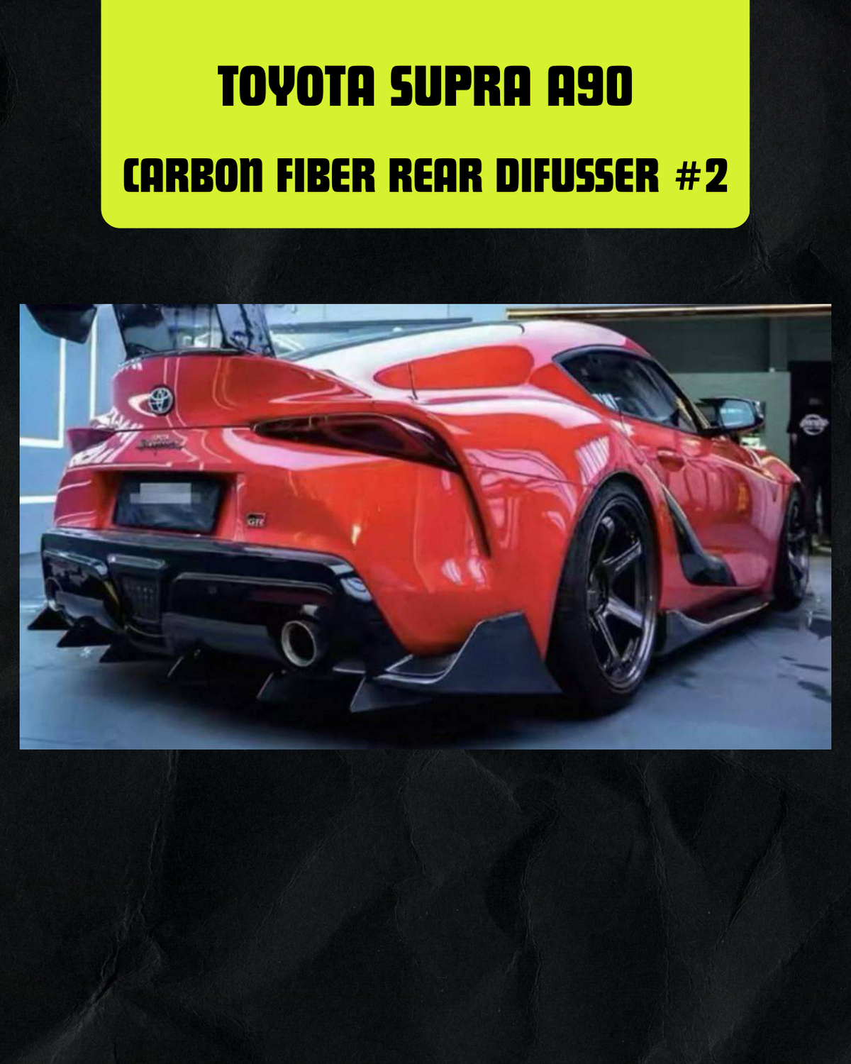 TOYOTA SUPRA A90 CARBON FIBER REAR DIFFUSER #2