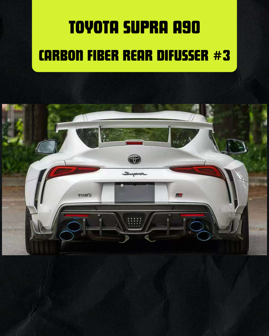 TOYOTA SUPRA A90 CARBON FIBER REAR DIFFUSER #3