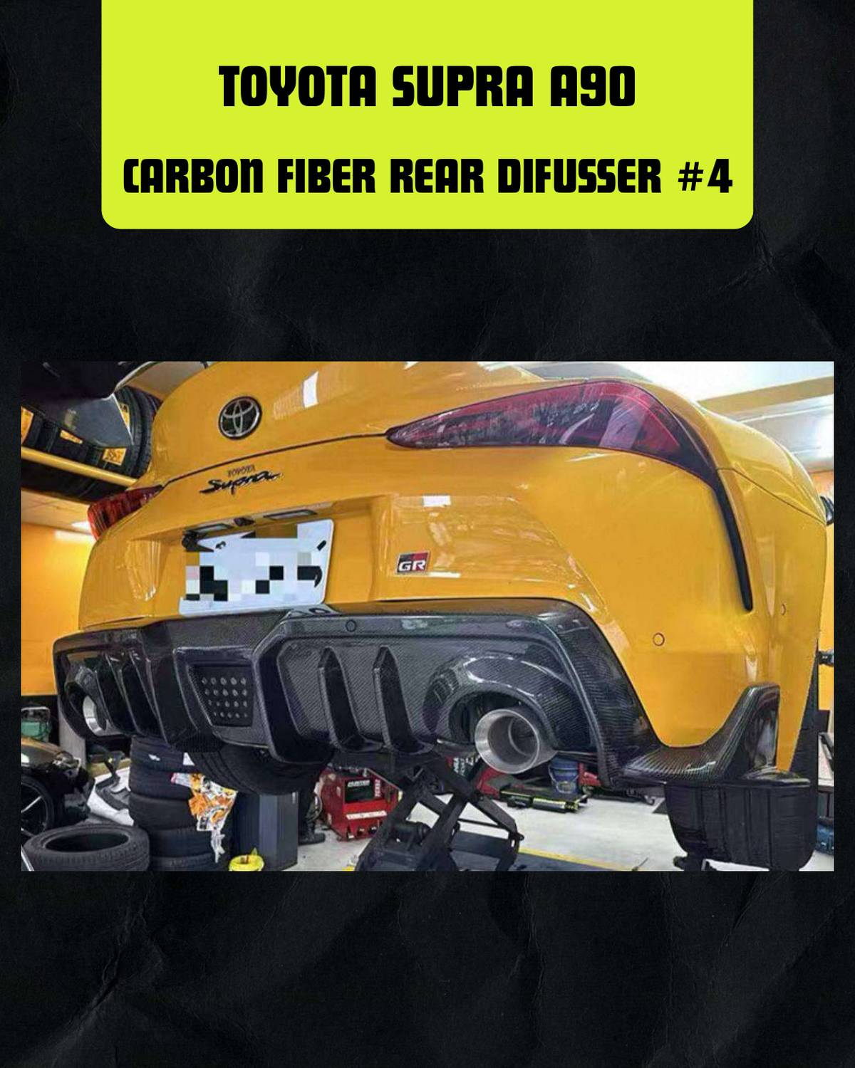 TOYOTA SUPRA A90 CARBON FIBER REAR DIFFUSER #4