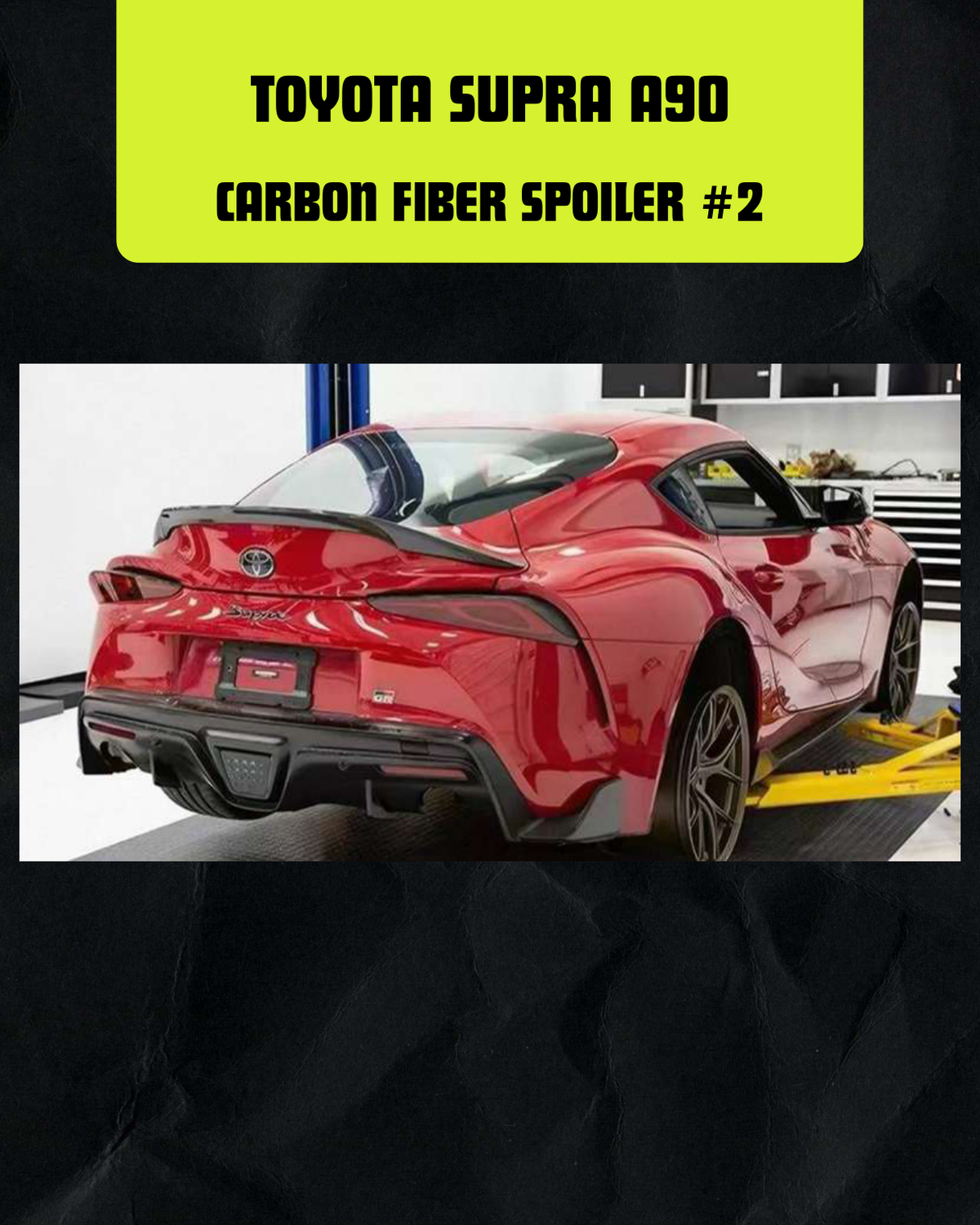 TOYOTA SUPRA A90 CARBON FIBER SPOILER #2