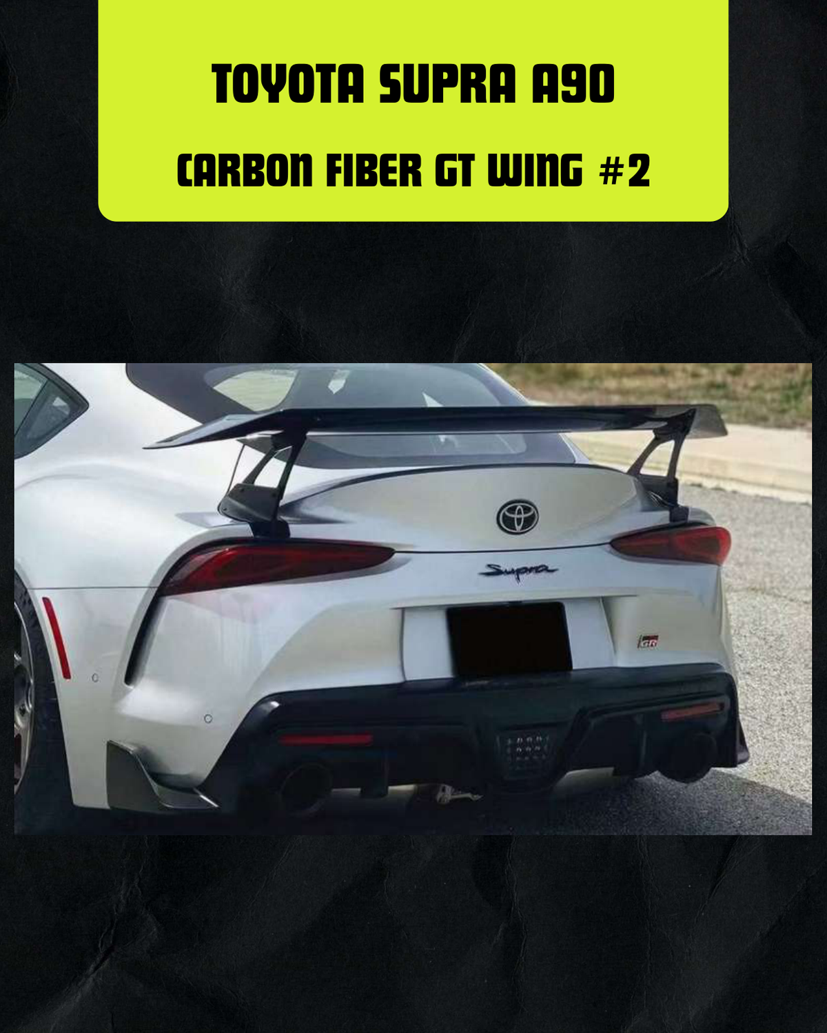 TOYOTA SUPRA A90 CARBON FIBER GT WING #2