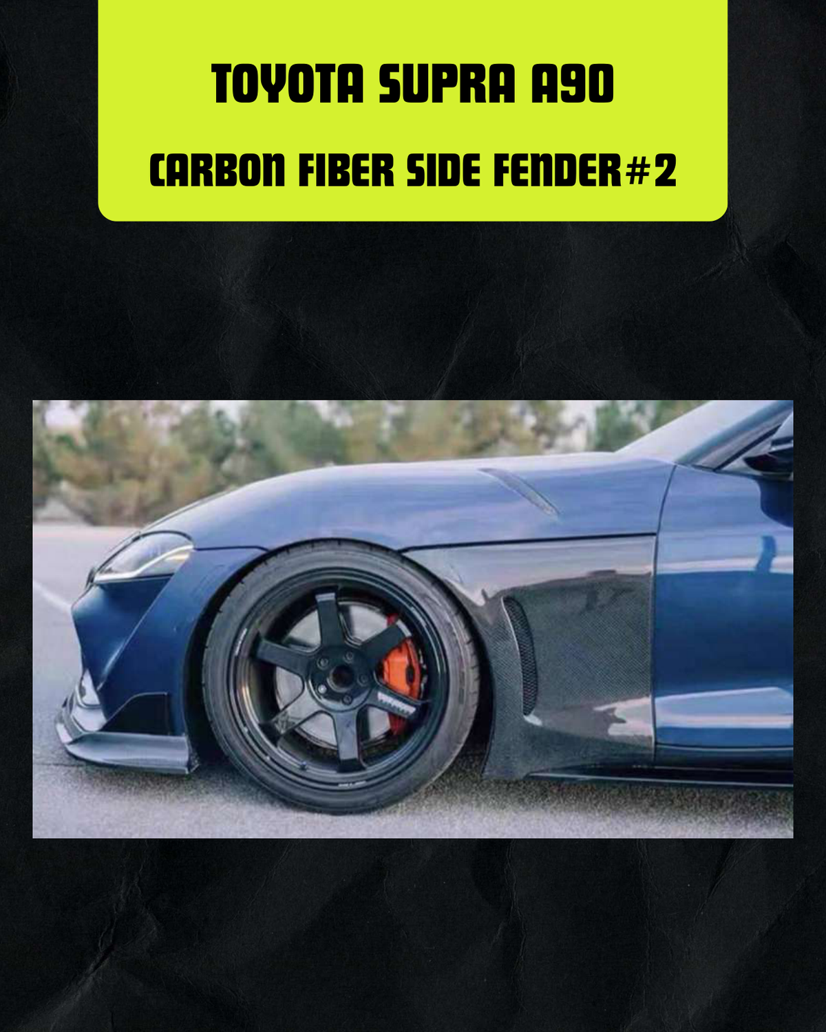 TOYOTA SUPRA A90 CARBON FIBER SIDE FENDER #2