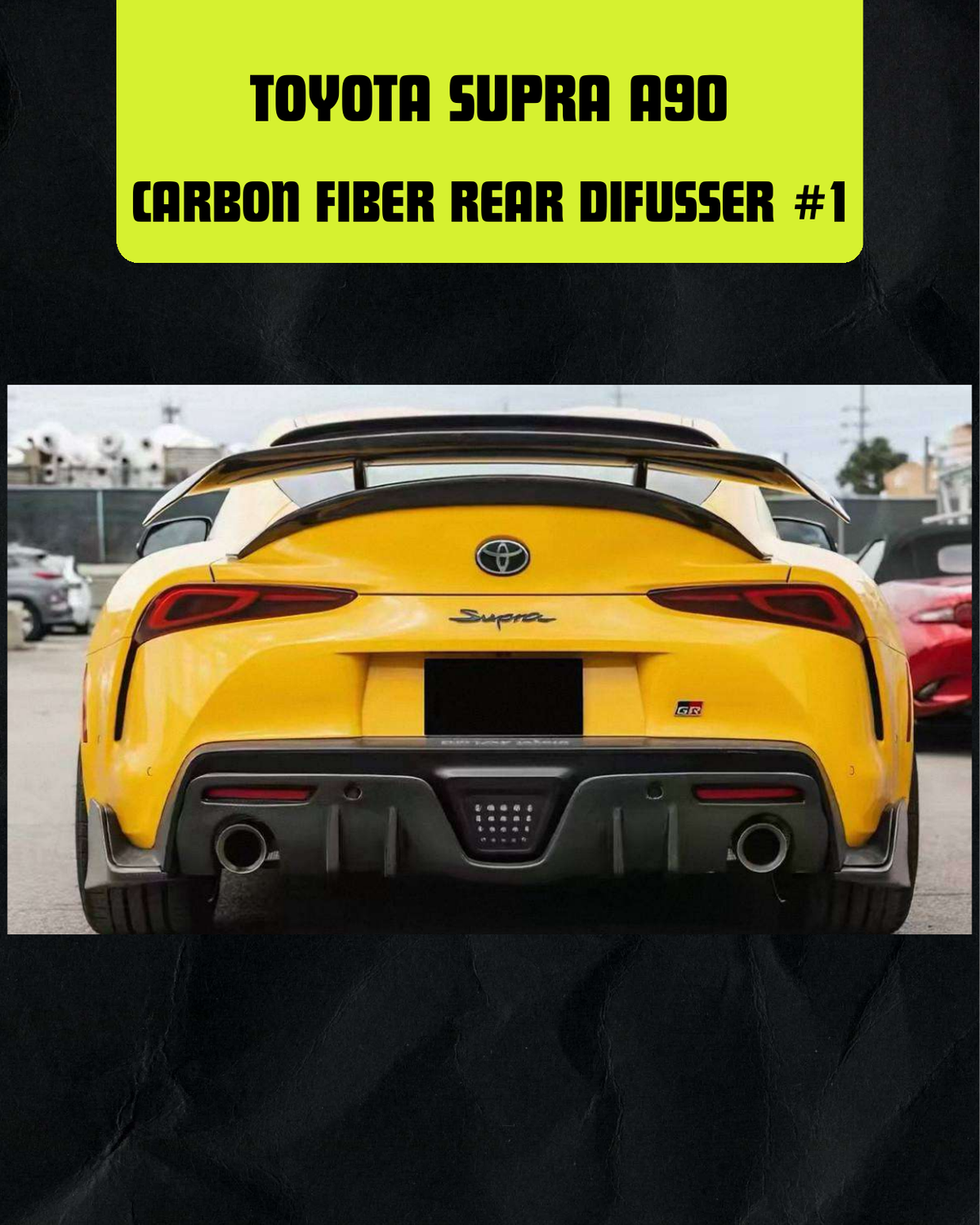 Toyota Supra A90 Carbon Fiber Rear Diffuser #1