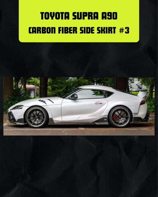 Toyota Supra A90 Carbon Fiber Side Skirt #3