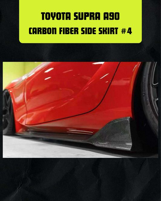 Toyota Supra A90 Carbon Fiber Side Skirt #4